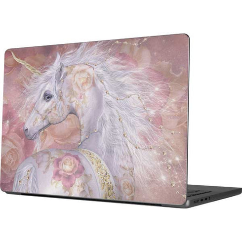 Licorne Florale Rose Unicorn by Laurie Prindle MacBook Pro 14in (2021-24) Skin