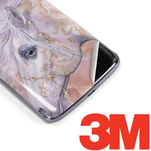 Laurie Prindle Licorne Florale Rose Unicorn Moto E5 Plus Skin