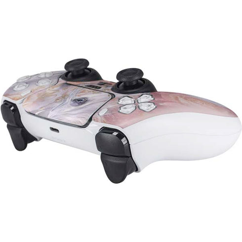 Laurie Prindle Licorne Florale Rose Unicorn PS5 Controller Skin