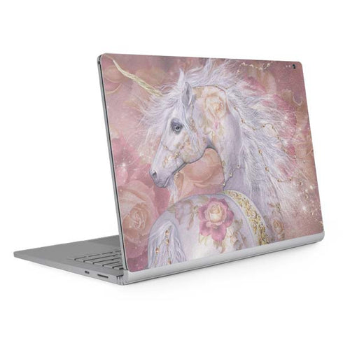 Laurie Prindle Licorne Florale Rose Unicorn Surface Book 2 13.5in Skin