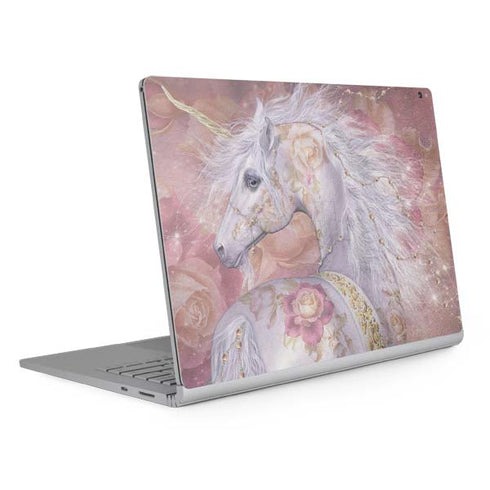 Laurie Prindle Licorne Florale Rose Unicorn Surface Book 2 15in Skin