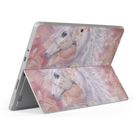 Laurie Prindle Licorne Florale Rose Unicorn Surface Go Skin