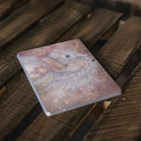 Laurie Prindle Licorne Florale Rose Unicorn Surface Go Skin