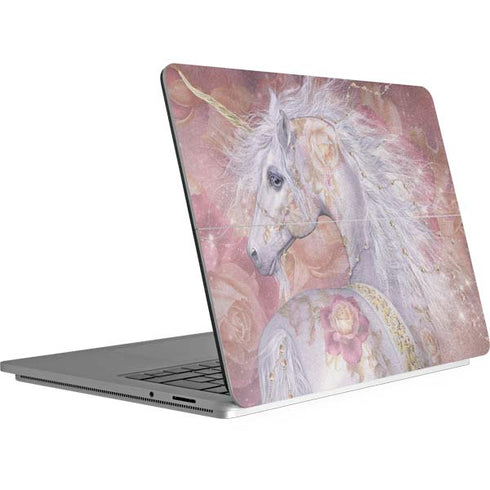 Laurie Prindle Licorne Florale Rose Unicorn Surface Laptop Studio Skin