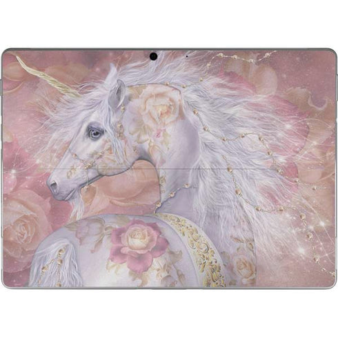 Laurie Prindle Licorne Florale Rose Unicorn Surface Pro 9 Skin