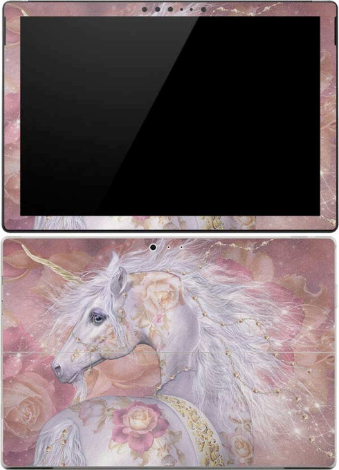 Laurie Prindle Licorne Florale Rose Unicorn Surface Pro (2017) Skin
