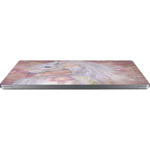 Laurie Prindle Licorne Florale Rose Unicorn Universal Laptop 12in (9.8 x 6.8in) Skin