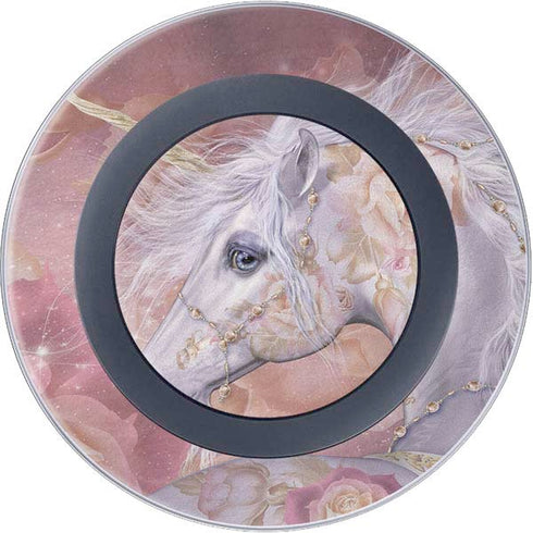 Laurie Prindle Licorne Florale Rose Unicorn Wireless Charger Skin