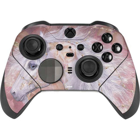 Laurie Prindle Licorne Florale Rose Unicorn Xbox Elite Wireless Controller Series 2 Skin
