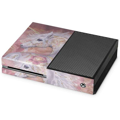 Laurie Prindle Licorne Florale Rose Unicorn Xbox One Console Skin