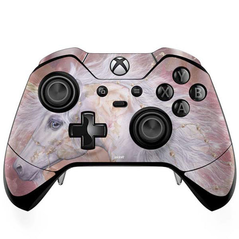 Laurie Prindle Licorne Florale Rose Unicorn Xbox One Elite Controller Skin