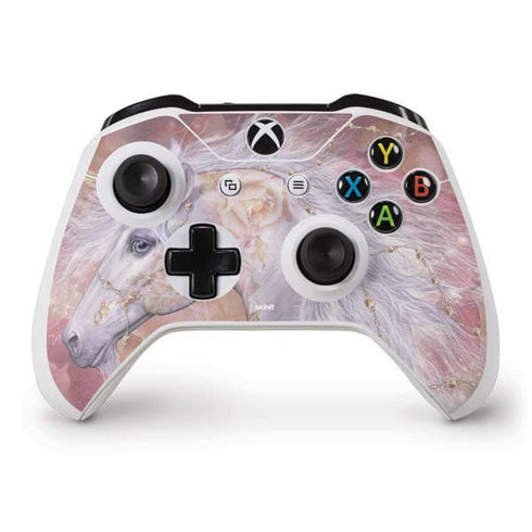 Laurie Prindle Licorne Florale Rose Unicorn Xbox One S Controller Skin