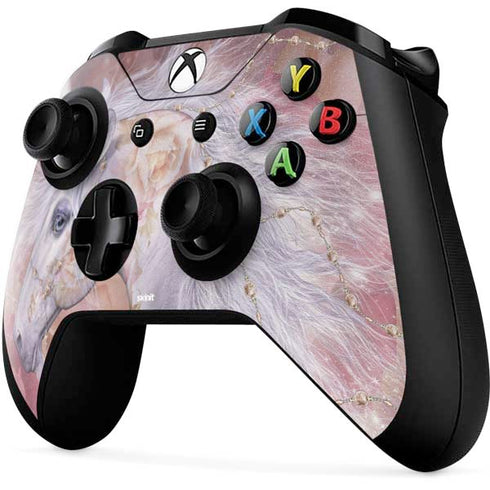 Laurie Prindle Licorne Florale Rose Unicorn Xbox One X Controller Skin
