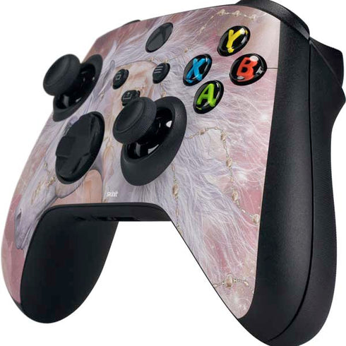Laurie Prindle Licorne Florale Rose Unicorn Xbox Series X Controller Skin