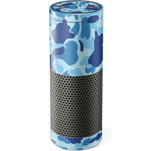 Light Blue Street Camo Amazon Echo Skin