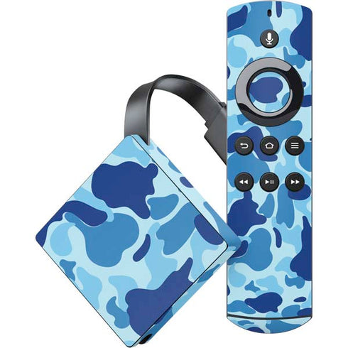 Light Blue Street Camo Amazon Fire TV Skin