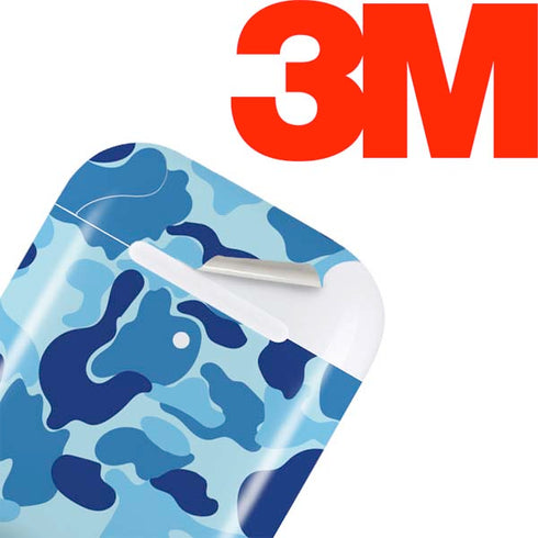 Light Blue Street Camo Apple AirPods 2 Skin