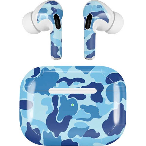 Light Blue Street Camo Apple AirPods Pro Skin