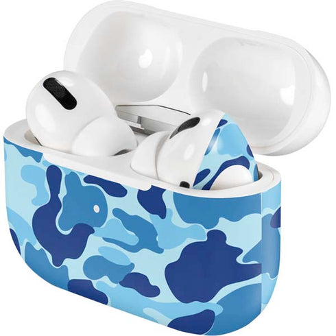 Light Blue Street Camo Apple AirPods Pro Skin