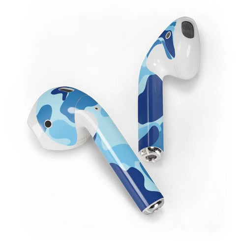 Light Blue Street Camo Apple AirPods Skin