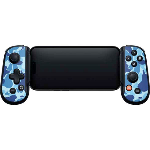 Light Blue Street Camo Backbone One for iPhone Game Controller Skin