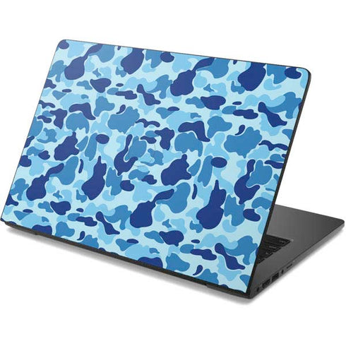 Light Blue Street Camo Dell Chromebook Skin