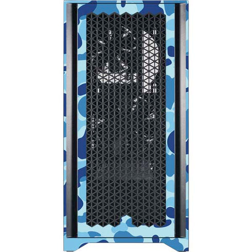 Light Blue Street Camo Corsair 4000D Tempered Glass Mid-Tower ATX Case Skin