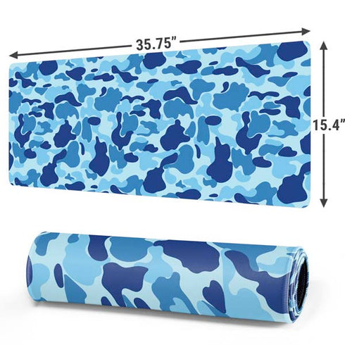 Light Blue Street Camo Gaming Mouse Pad