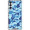 Light Blue Street Camo Galaxy A14 5G Clear Case