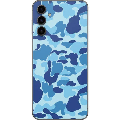 Light Blue Street Camo Galaxy A14 5G Skin