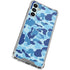 Light Blue Street Camo Galaxy A15 5G Clear Case