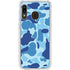 Light Blue Street Camo Galaxy A20 Clear Case