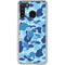 Light Blue Street Camo Galaxy A21 Clear Case