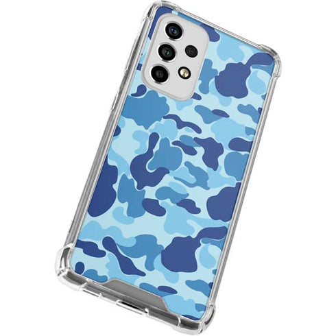 Light Blue Street Camo Galaxy A53 5G Clear Case
