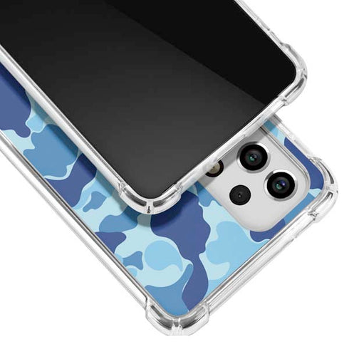Light Blue Street Camo Galaxy A53 5G Clear Case