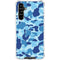 Light Blue Street Camo Galaxy A54 5G Clear Case
