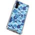 Light Blue Street Camo Galaxy A54 5G Clear Case