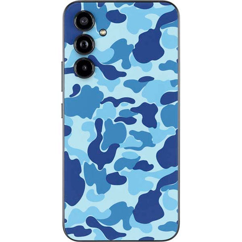 Light Blue Street Camo Galaxy A54 5G Skin
