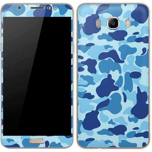 Light Blue Street Camo Galaxy J7 Skin