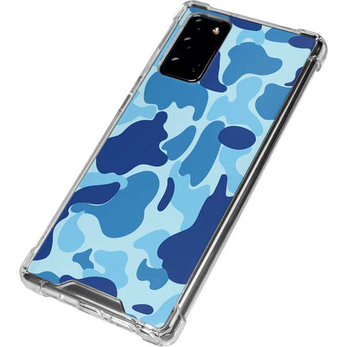Light Blue Street Camo Galaxy Note20 5G Clear Case