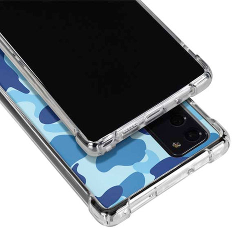 Light Blue Street Camo Galaxy Note20 5G Clear Case