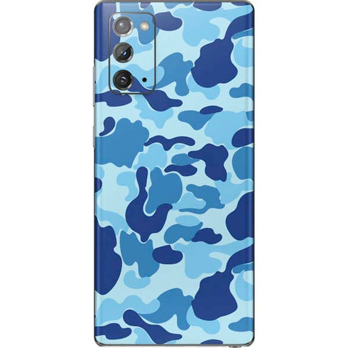 Light Blue Street Camo Galaxy Note20 5G Skin