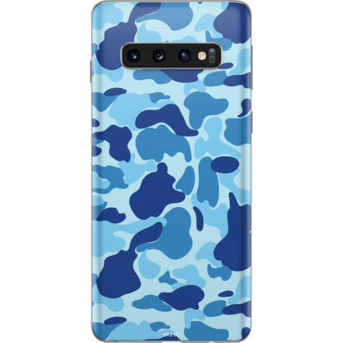 Light Blue Street Camo Galaxy S10 Skin