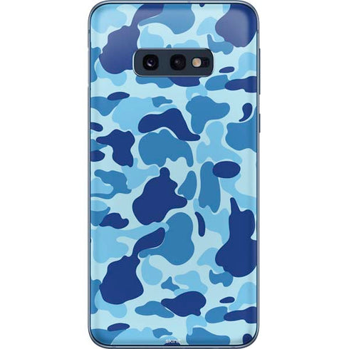 Light Blue Street Camo Galaxy S10e Skin