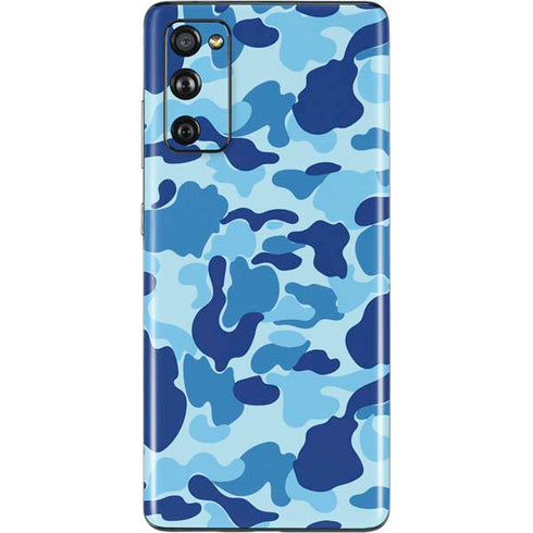 Light Blue Street Camo Galaxy S20 Fan Edition Skin