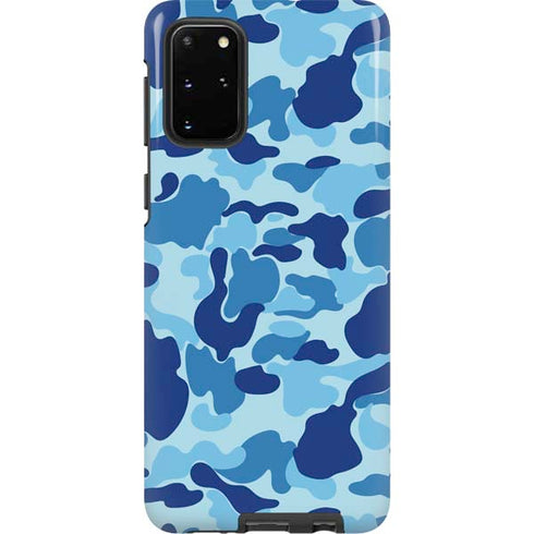 Light Blue Street Camo Galaxy S20 Plus Pro Case