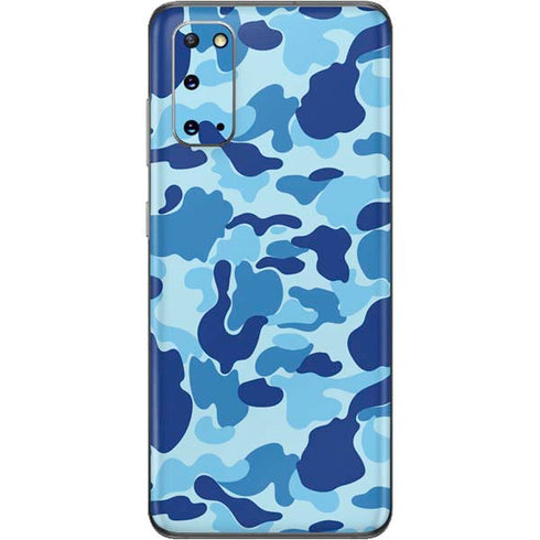 Light Blue Street Camo Galaxy S20 Skin