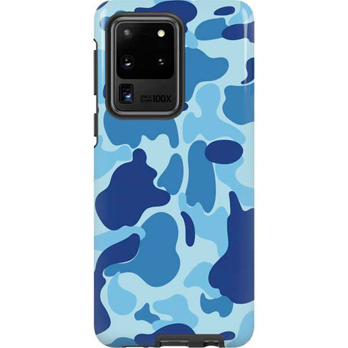 Light Blue Street Camo Galaxy S20 Ultra 5G Pro Case