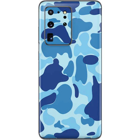 Light Blue Street Camo Galaxy S20 Ultra 5G Skin