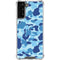 Light Blue Street Camo Galaxy S21 FE Clear Case